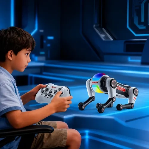 Robot perro inteligente interactivo con luz y sonido Robo-1 - Imagen 2