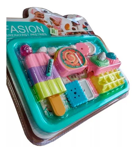 Set Infantil De Desayuno Dulces Helados Con Bandeja Fasion - Imagen 2