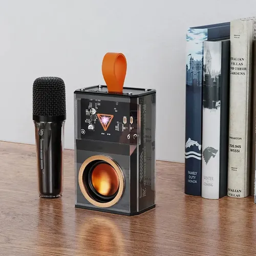 Set Karaoke Portatil Microfono + Parlante Inalambrico Sq-k3 - Imagen 4