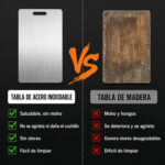 Tabla De Corte Para Cocina Acero Inoxidable 34x23 Cm Um94 - Imagen 5