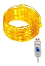 Guirnalda de alambre led USB blanco cálido - 10 Metros - Imagen 2