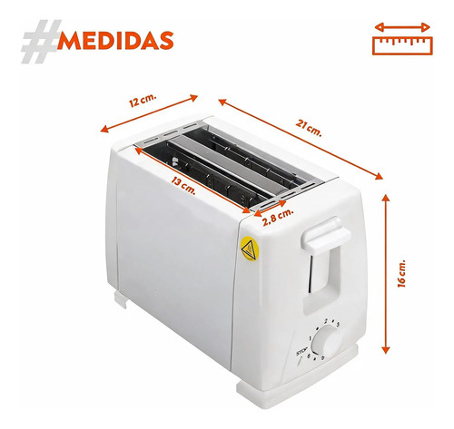 Tostadora De Pan Electrica 750w Automatica 220v 2 Ranuras - Imagen 4
