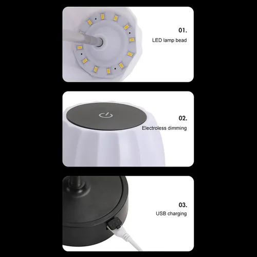 Velador inalámbrico de mesa Jf-329a - Imagen 7
