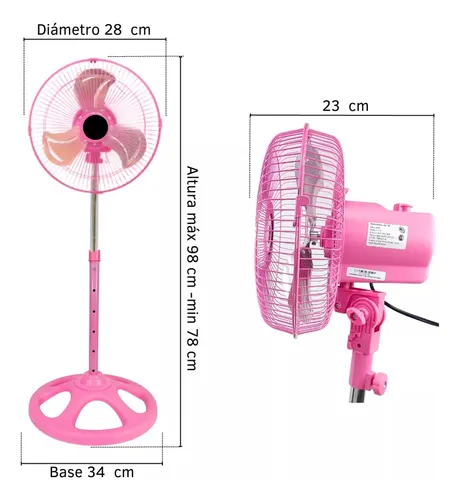 Ventilador 3 En 1 10 Pulgada Pie Pared Turbo Para Hogar - Imagen 11