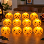 12 velas calabazas mini lámparas Halloween Yj0135