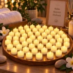 48 velas LED cálidas