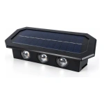 Lámpara aplique solar bidireccional 6 LED de exterior 25318 - Imagen 4