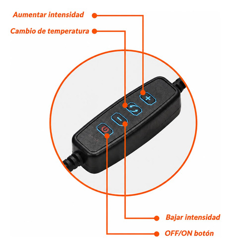 Aro led de 26 cm con Trípode de 2 metros - Imagen 8