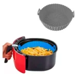 Bandeja Freidora De Aire Redonda Silicona 25 Cm Molde 9999