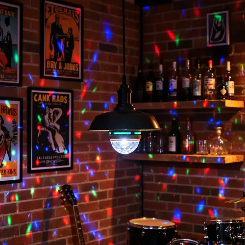 Bola De Rayos Con Luces Giratoria Colores Leds Para Dj 1.5w - Imagen 3