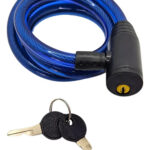 Cadena Para Bicicleta O Moto Linga Acero Trenzado Con Llaves