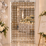 Cortina corazón metalizada decoración cotillón 2x1 metros - Imagen 16