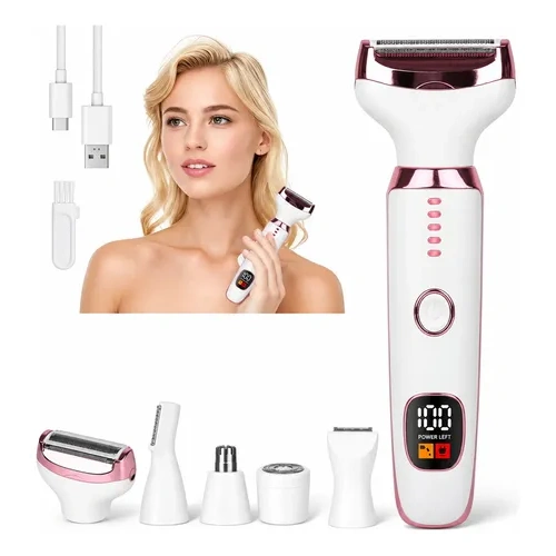 Depiladora corporal facial 5 en 1 recargable USB Or-af2026