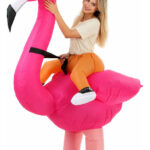 Disfraz Inflable De Flamenco Rosa Fiesta Halloween Yj0821