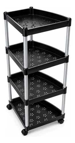 Estante Esquinero Organizador Con Ruedas De Cocina Baño P712 - Imagen 4