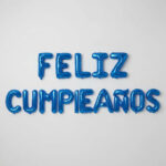 Globo letras feliz cumpleaños