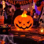 Lámpara Calabaza Led Halloween Luminosa Deco Adorno Yj0137 - Imagen 3