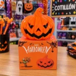 Lámpara Calabaza Led Halloween Luminosa Deco Adorno Yj0137 - Imagen 4