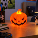 Lámpara Calabaza Led Halloween Luminosa Deco Adorno Yj0137