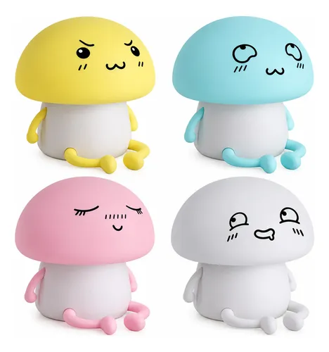 Velador led modelo honguito táctil recargable usb - Emoticon Atmosphere - Imagen 10