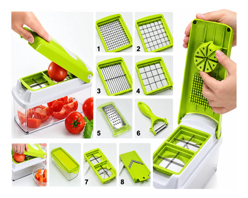 Mandolina rallador y cortador de cocina con accesorios - Imagen 7