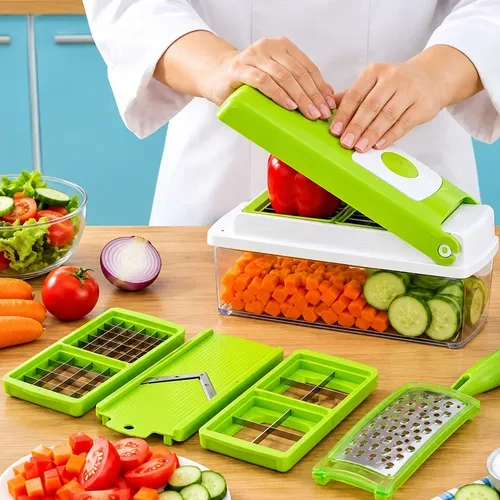 Mandolina rallador y cortador de cocina con accesorios - Imagen 6