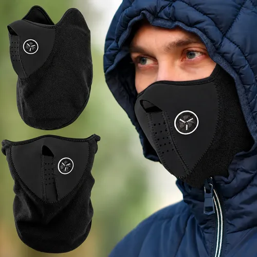 Mascara Media Cara Termica Para Frio De Moto Invierno Sa6496 - Imagen 6