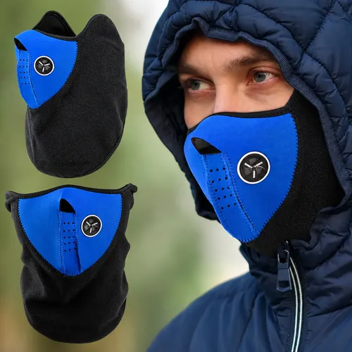 Mascara Media Cara Termica Para Frio De Moto Invierno Sa6496 - Imagen 9