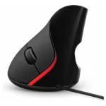 Mouse Optico Vertical Diseño Ergonomico Con Cable Usb