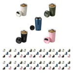 Pack X50 Vaso Térmico Con Sensor 510 Ml Acero Inox Mk-510t