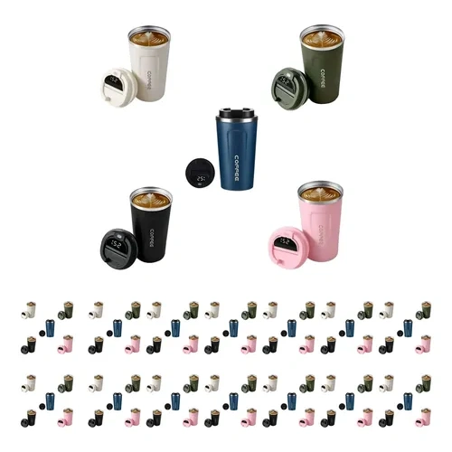 Pack X50 vaso térmico de acero con sensor 510 Ml Mk-510t