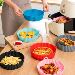 Pack X6 Bandeja Freidora De Aire Redonda Silicona 25 Cm 9999 - Imagen 6