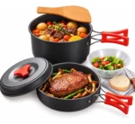 Set De Marmitas Ollas De Cocina 3 En 1 Campamento Gt-200