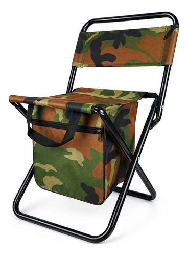 Silla plegable con mochila camuflada para camping campamento Cc22 - Imagen 8