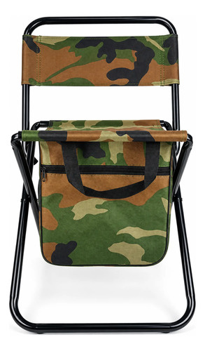 Silla plegable con mochila camuflada para camping campamento Cc22 - Imagen 4