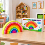 Arcoiris Juguete Apilable Encastre De Madera Infantil Aa1605 - Imagen 4