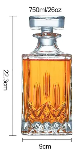 Botella decantadora de vidrio 750ml Mt09633 - Imagen 7