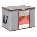 Caja organizadora de ropa plegable 50 Lts con cierre Bz6799