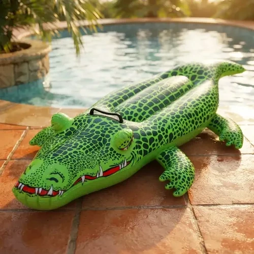 Cocodrilo inflable para pileta - Imagen 2