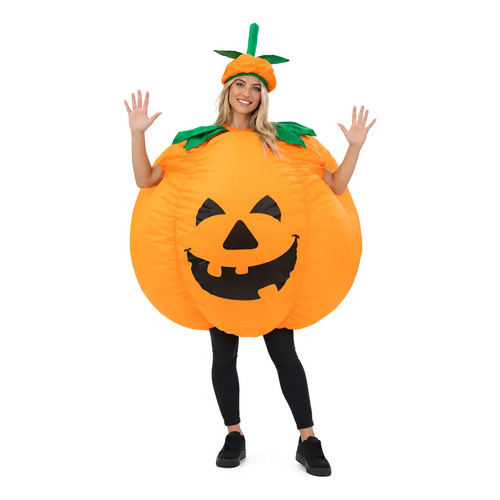 Disfraz calabaza inflable naranja fiesta Halloween Yj1006
