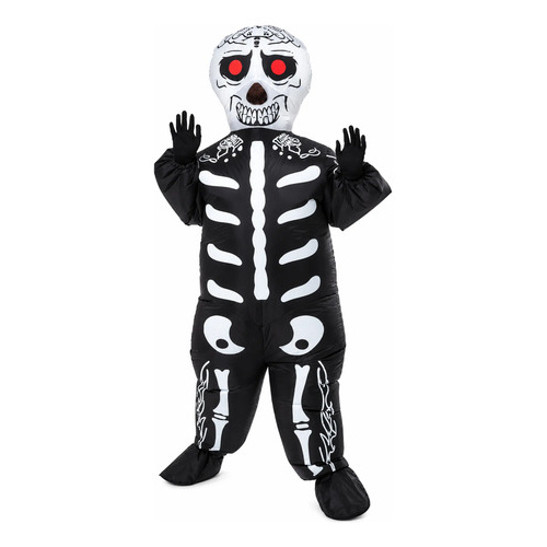 Disfraz esqueleto inflable costillas fiesta Halloween Yj1008