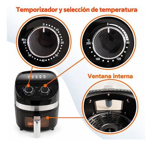 Freidora De Aire Eléctrica Sin Aceite De Cocina Or-3202 - Imagen 3