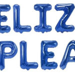 Globo letras feliz cumpleaños