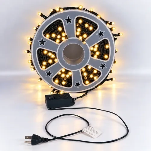 Guirnalda luces LED blanco cálido 100 metros navidad Dtnv09