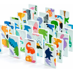 Juego de madera domino dinosaurio educativo Aa2371 - Imagen 6
