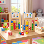 Juego de madera ingenio de 4 colores formas doble cara Aa2375 - Imagen 8