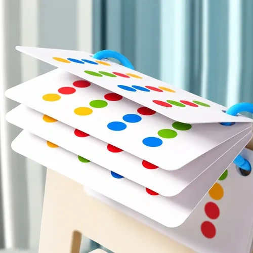 Juego de madera ingenio de 4 colores formas doble cara Aa2375 - Imagen 3