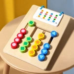 Juego de madera ingenio de 4 colores formas doble cara Aa2375 - Imagen 6
