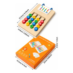 Juego de madera ingenio de 4 colores formas doble cara Aa2375 - Imagen 4