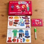 Juego didáctico rompecabeza ropa y marcador infantil Aa2377 - Imagen 5